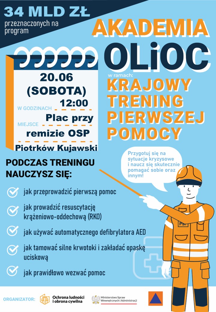 AKADEMIA OLiOC KRAJOWY TRENING PIERWSZEJ POMOCY